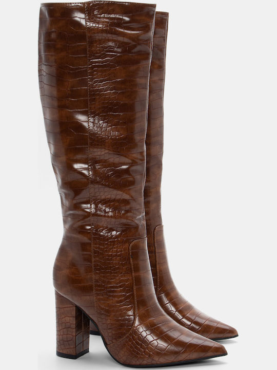 Luigi Suede High Heel Women's Boots with Zipper...