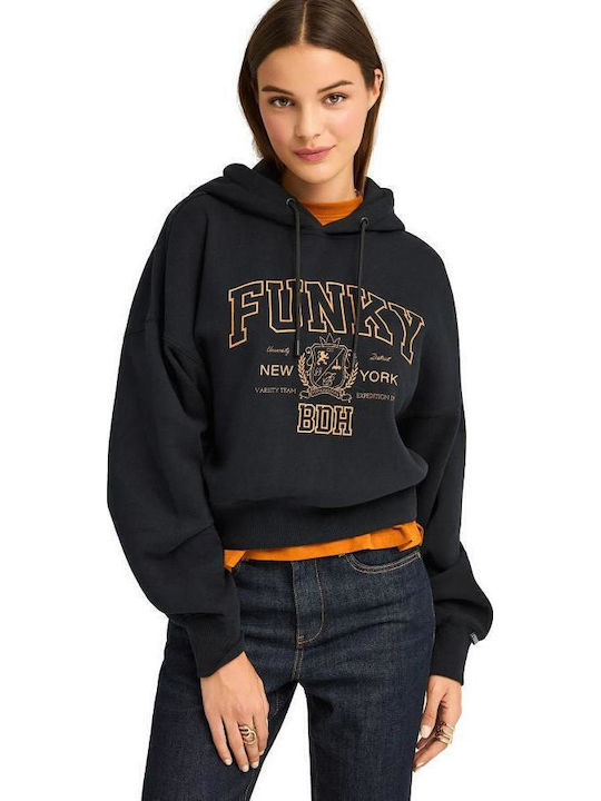 Women's Sweatshirt Hooded Black