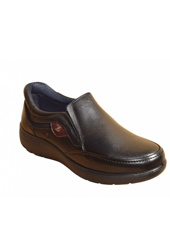 Luisetti Leder Herren Freizeitschuhe Anatomisch Schwarz