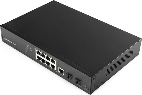 Cudy GS2008S2 v1 Managed L2 PoE+ Switch με 8 Θύρες Gigabit (1Gbps) Ethernet και 2 SFP Θύρες
