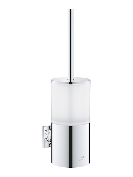 Grohe Μεταλλικό Σετ Πιγκάλ και Καλαθάκι Μπάνιου Ασημί