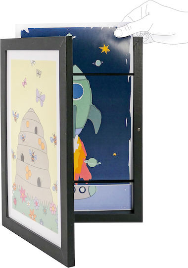 Frame Fotorahmen mit Schwarzem Kunststoffrahmen 25.3x34 Frame Fotorahmen mit Schwarzem Kunststoffrahmen 25.3x34