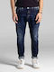 Men's Elastic Jeans Pants with Regular Fit Denim