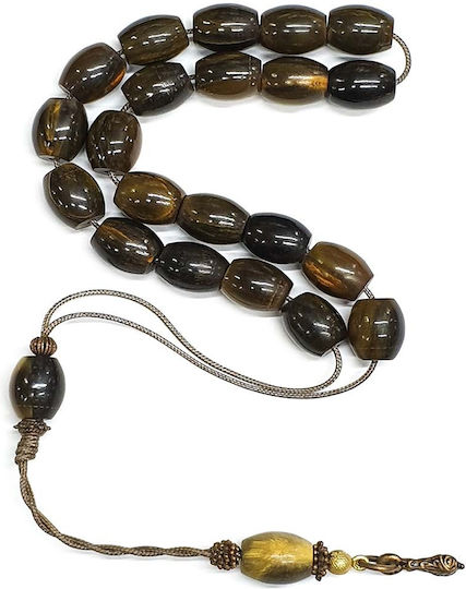 Roloi Komboloi Horn Worry Beads with 21 Beads Multicolour 41cm
