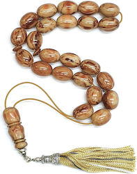 Roloi Komboloi Worry Beads Made of Beige Mastic