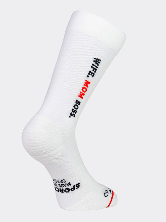 Sporcks Running Κάλτσες Λευκές 1 Ζεύγος