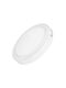 Optonica Round Recessed Spot with Integrated LED and Cool White Light White 1pcs