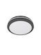 Optonica Ceiling Mount Light Black with Integrated LED