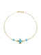 Goldjewels Kids Bracelet Chain from Gold 9K with Σταυρό