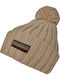 Fea 2 Beanie Masculin Căciulă Tricotat în culoarea Ecru