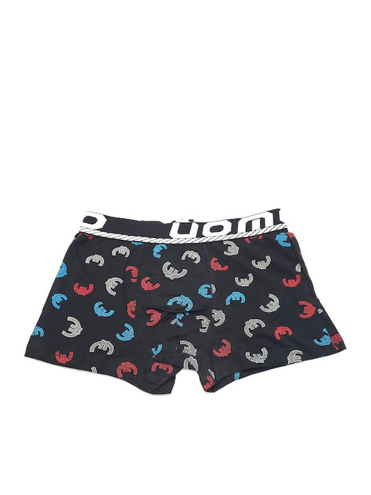 Herren Boxershorts Black mit Mustern 1Packung