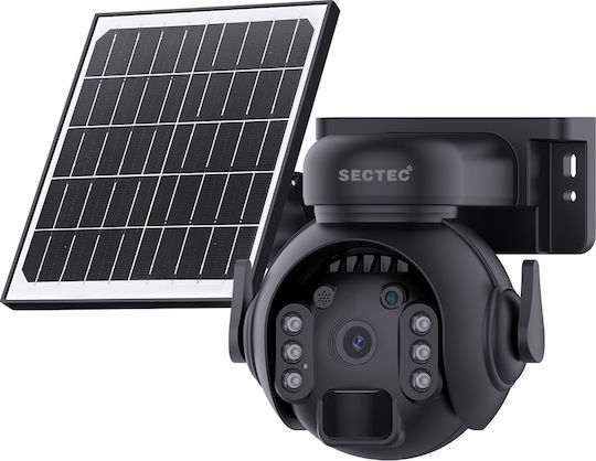 Sectec ST-515C-3M-5W-BK IP Κάμερα Παρακολούθησης Wi-Fi Full HD+ 3MP Αδιάβροχη Μπαταρίας με Αμφίδρομη Επικοινωνία και Φακό 3.6mm