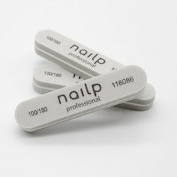 Nailp Μπαφερ Mini Ισιο Γκρι 100/180