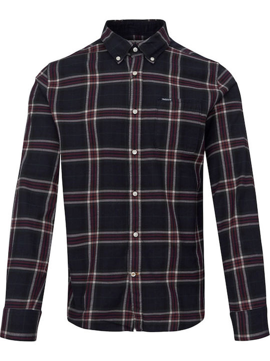 Barbour Crossfell Μακρυμάνικo Πουκάμισο Σκούρο ...