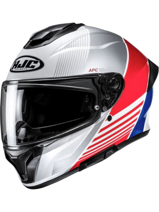 HJC C71 Morix MC21 Blue White Red Motorcycle Helmet Full Face ECE 22.06