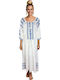 Rochii De Vară Pentru Femei Maxi Rochie Albă Albastră