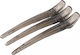 Kika Hair Styling Hair Clips Set Semi-Transparent Gray 3 Pieces