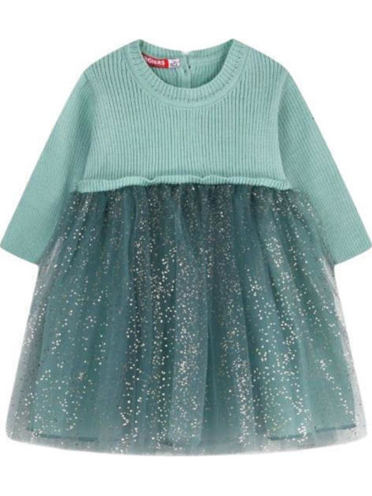 Kinderkleid Langärmelig Tüll Pink