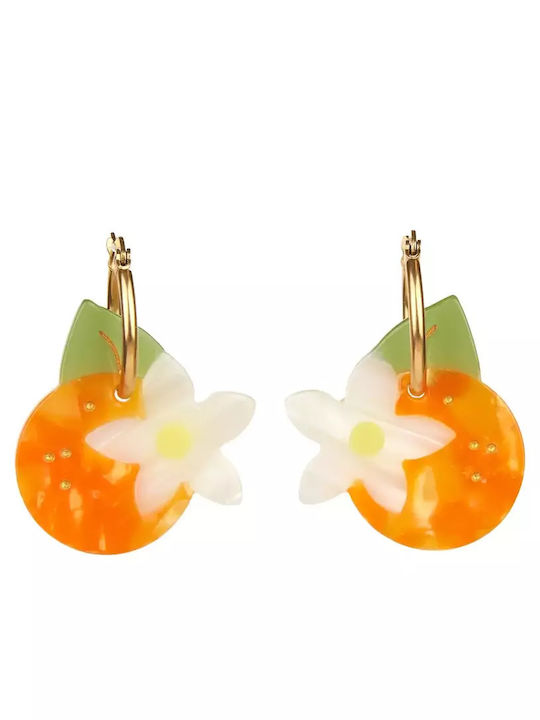 Coucou Suzette Earrings Hoops made of Steel Gold Plated