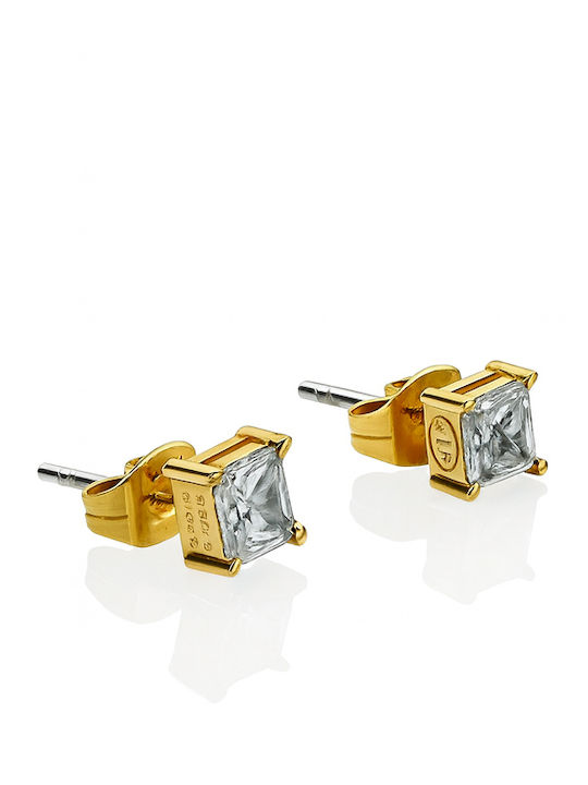 Chiara Ferragni Earrings Gold Plated with Stones