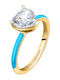 Chiara Ferragni Ring with Zircon Gold Plated
