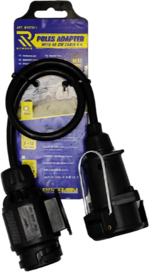 Trailer Socket Male 40cm 12v 7 Pin 13 Pin 1pc Auto Gs 39552