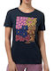 Bluze Damă Tricou Floral Albastru Marin