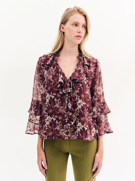 Γυναικεία Μπλούζα Μακρυμάνικη Floral Floral