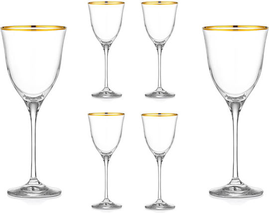 Galifas Set of Glasses for White Wine made of Crystal Stemmed 240ml 6pcs