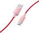 Cellular Line Regular USB 2.0 Cablu USB-C bărbătesc - USB-A Roz 1m