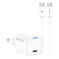 Recci RC106E 25W with Cable USB-C - USB-C
