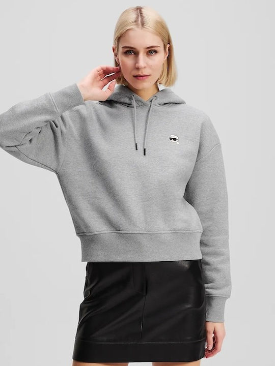 Cropped Women's Sweatshirt Gray