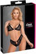 Cottelli Collection Sexy Lingerie Sets with Lace Black 2 Pieces