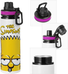 Koupakoupa The Simpsons Bart Kids Water Bottle Made of Aluminium The Simpsons with Screw-on Cap Non Spill Multicolour 850ml Koupakoupa The Simpsons Bart Kids Water Bottle Made of Aluminium The Simpsons with Screw-on Cap Non Spill Multicolour 850ml