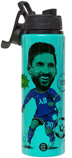 Koupakoupa Kinderflasche Fußball Aluminium mit Schraubverschluss Auslaufsicher 850ml