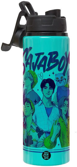 Koupakoupa Huntrix Saja Boys Kinderflasche Aluminium mit Schraubverschluss Auslaufsicher 850ml