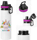 Koupakoupa Metallic Kids Water Bottle Unicorn A...