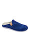 Men's Slippers with Fur Blue