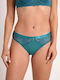 Women's Slip with Lace Petrol Blue