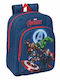 Avengers School Bag Trolley Kindergarten Blue