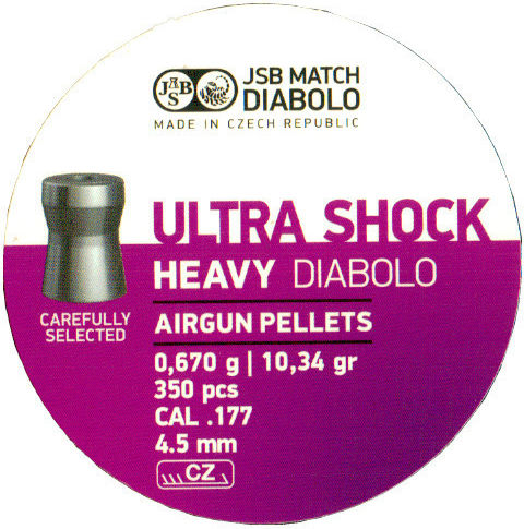 Pellets Jsb Ultra Shock Heavy 4,52 0.67g/10.34gr