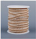 Ribbon Herringbone Tan 10mm 20 Meters