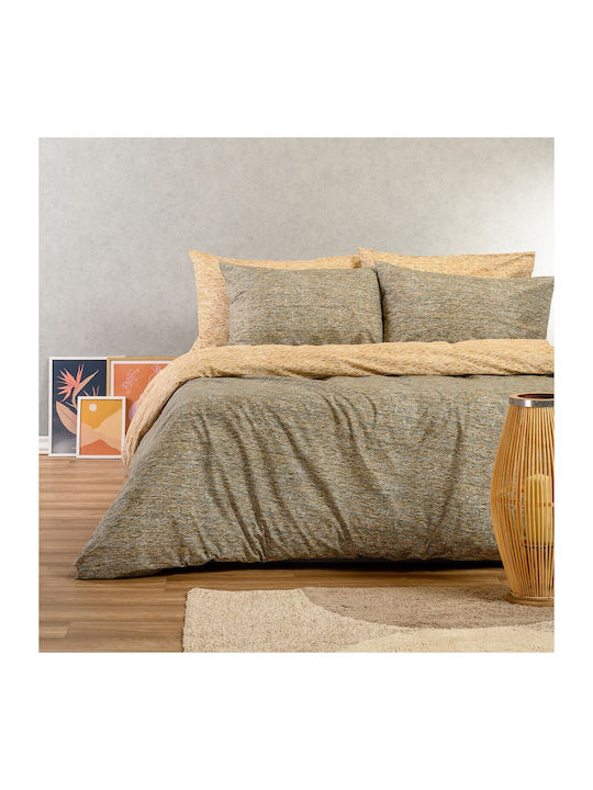 Melinen Rafaelo Σετ Σεντόνια Υπέρδιπλα με Λάστιχο 160x200+32εκ. Beige (4τμχ)
