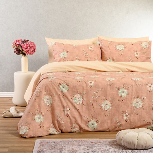 Melinen Gianna Σετ Σεντόνια Μονά με Λάστιχο 100x200+32εκ. Rose (3τμχ)