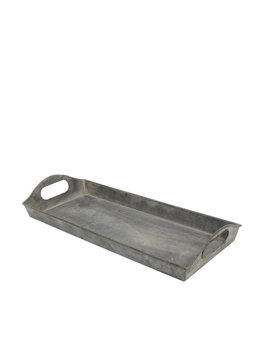 Atmosphera Rechteckig Serviertablett in Gray Farbe 41.5x17.5x3cm 825278 1Stück