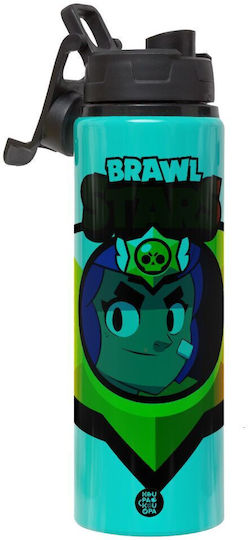 Brawl Stars Shelly Metallische Kinder Trinkflasche Mit Sicherheitsverschluss Aus Aluminium 850ml