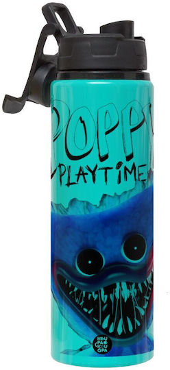 Koupakoupa Poppy Playtime Huggy Wuggy Metallische Kinder Trinkflasche Mit Sicherheitsdeckel Aus Aluminum 850ml