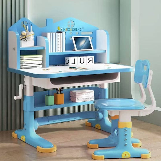 Kids Desk Blue 75.5x48.5x105cm