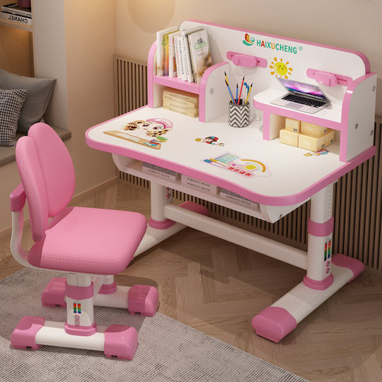 Kids Desk Pink 75.5x48.5x105cm