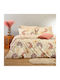 Melinen Cotton Duvet Cover Set 165x245cm Single with Pillowcase Alessandro Apple
